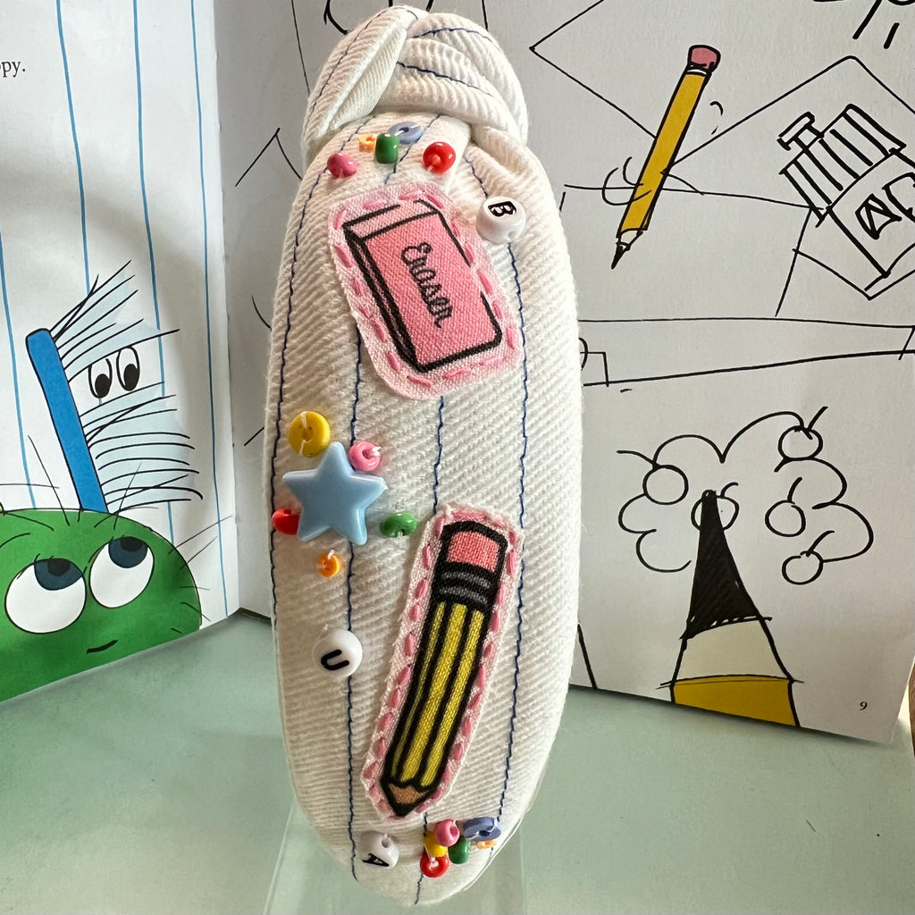 PRNCIL & ERASER Patch Knotted Headband