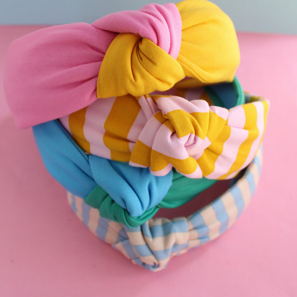 COLOR BLOCK / SRIPES Knotted Headbands