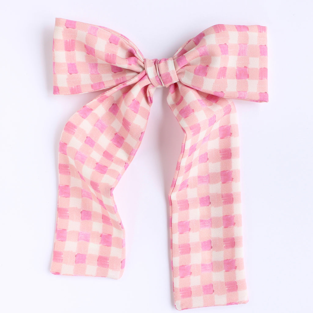 ROSY GINGHAM Lady Bow